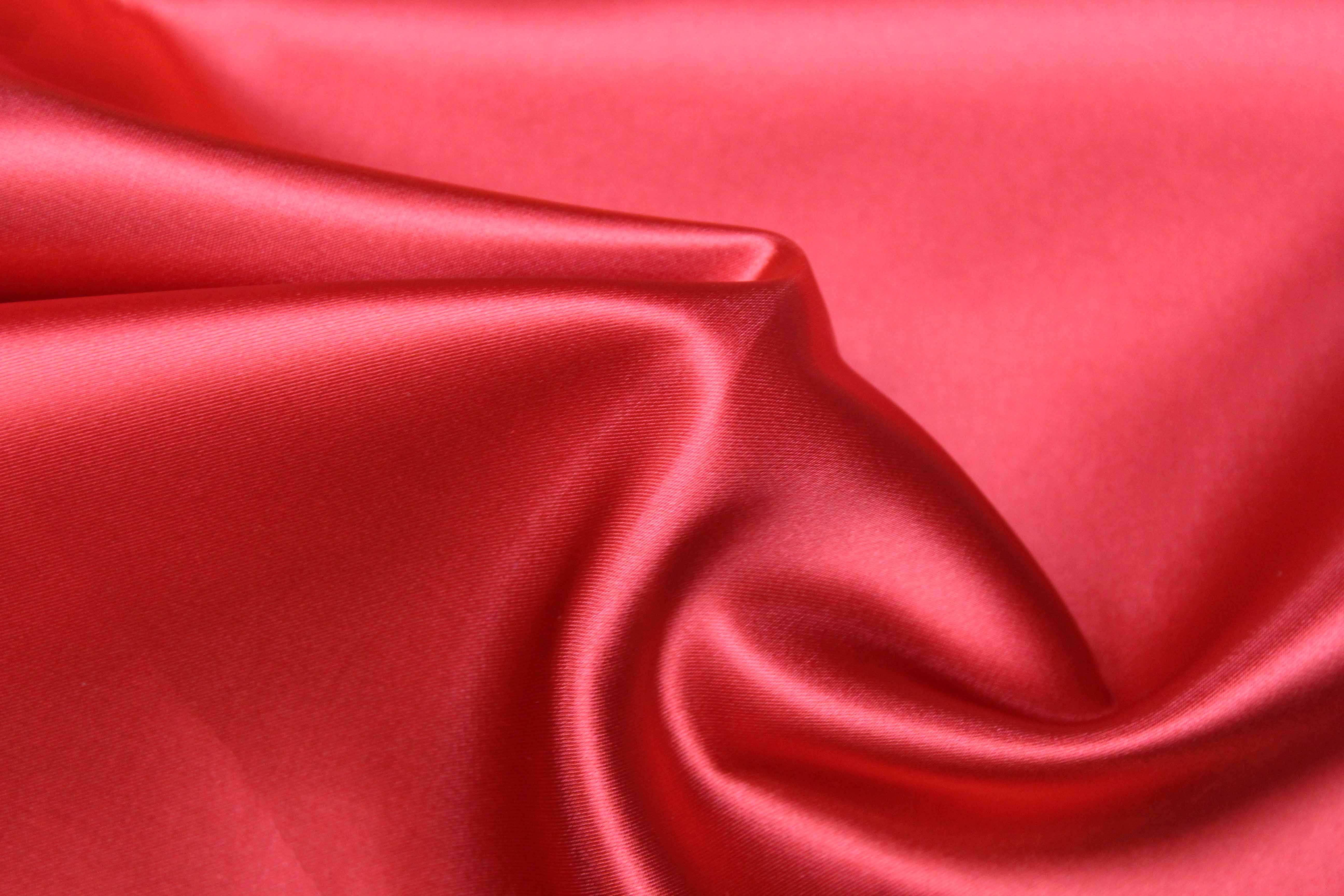 ACETATE SATIN - RED